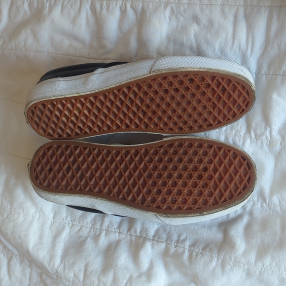 Vans | Slip-On Leather Sneakers | 7.5 - Picture 3 of 5